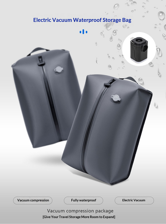 SmartVac™ Travel Compression Bag with Electric Vacuum Pump